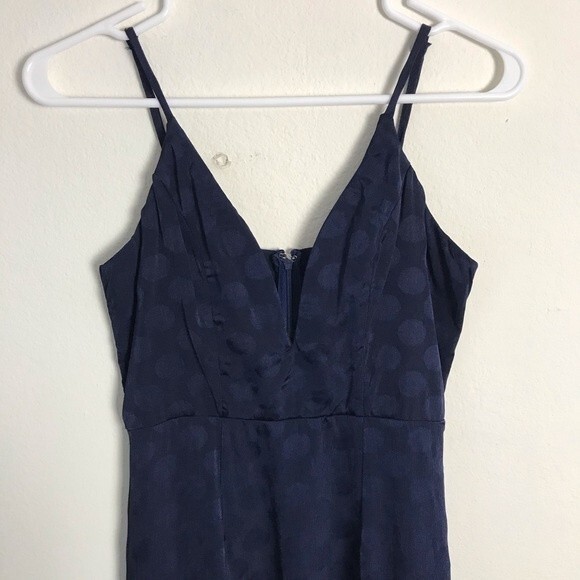 Hello Molly Polka Dot High Low Dress- Low Cut- Blue- Size 8- Great Condition!! - Picture 2 of 5